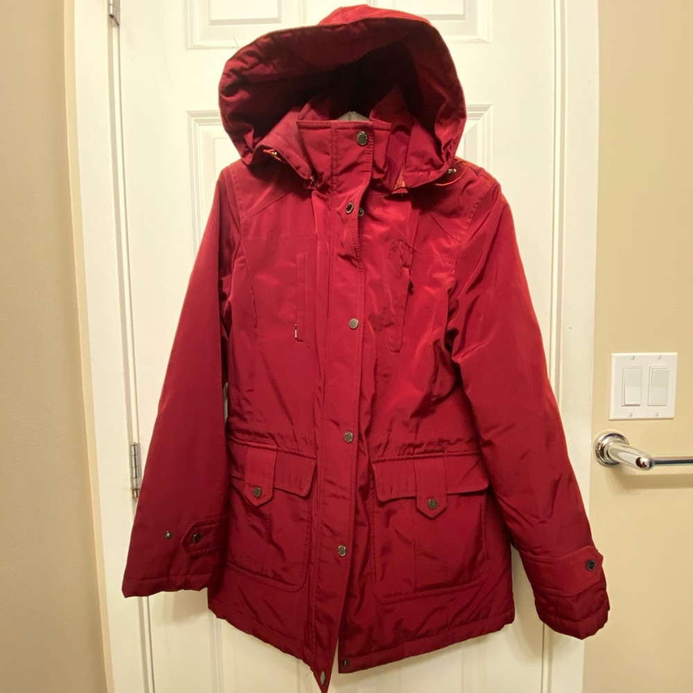 London Fog Cranberry Winter Coat - M